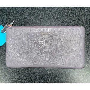 Radley London Womens Gray Bifold Leather Wallet (24333)